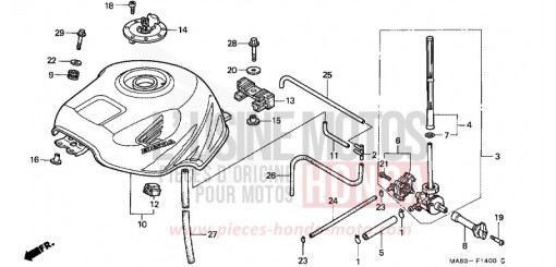 FUEL TANK CBR900RRX de 1999
